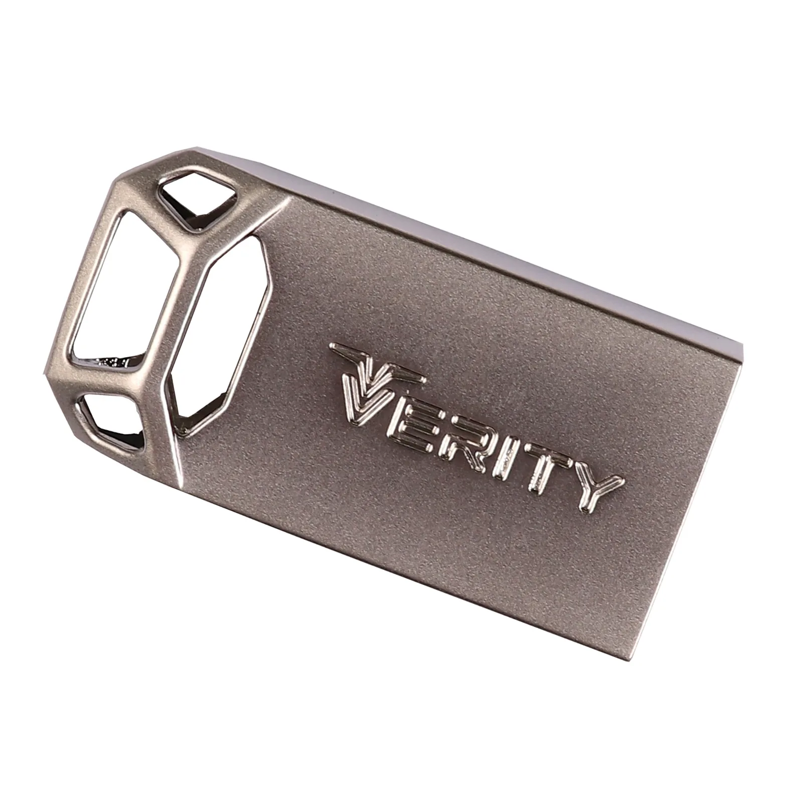 فلش مموری 32 گیگابایت وریتی مدل V-819 با رابط USB 2.0، بدنه فلزی مقاوم و ضد خش، سرعت انتقال 30 مگابایت بر ثانیه، سازگار با گوشی، تبلت، کامپیوتر و تلویزیون
