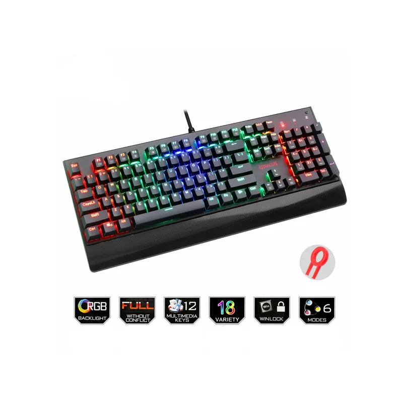 کیبورد مخصوص بازی ردراگون مدل Kala K557 RGB