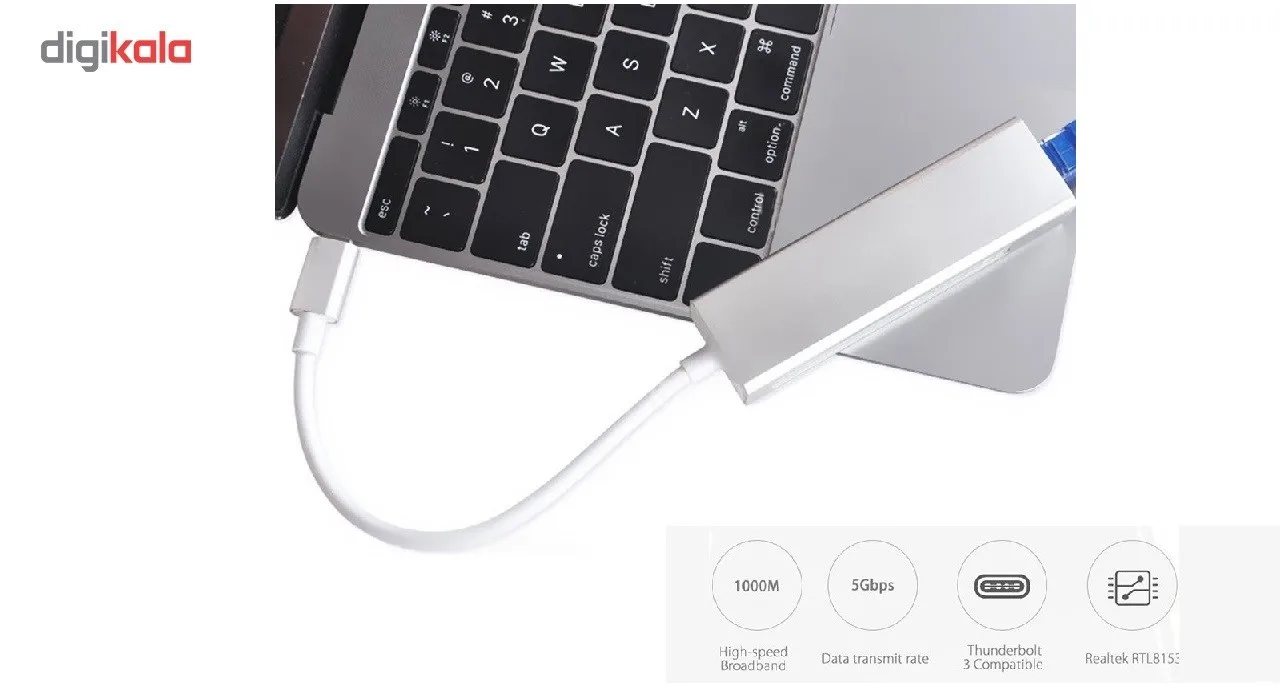 مبدل USB Type-C به Ethernet مدل SG2005-A