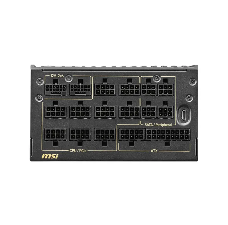 منبع تغذیه کامپیوتر 1600 وات ام اس آی مدل MEG Ai1600T Titanium PCIE5