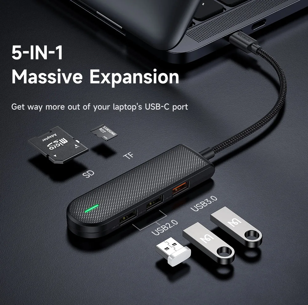 هاب 5 پورت USB-C مک دودو مدل HU1430