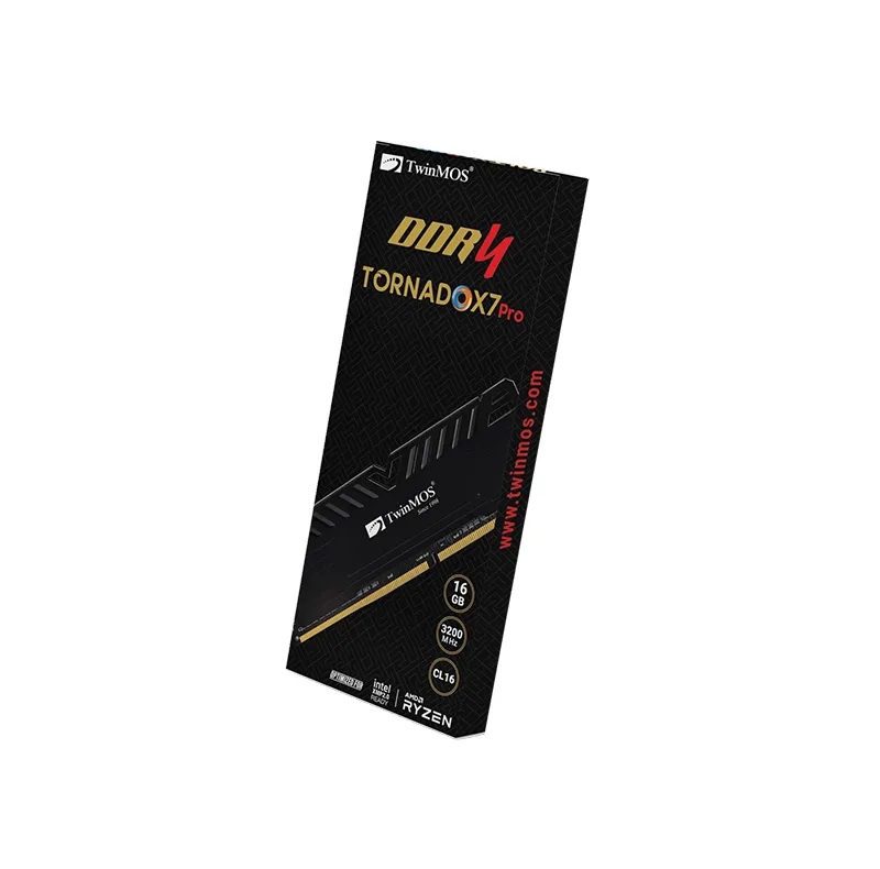 رم دسکتاپ DDR4 تک کاناله 3200 مگاهرتز CL22  تویین موس مدلTornadoX7 Pro CL16 ظرفیت 16 گیگابایت