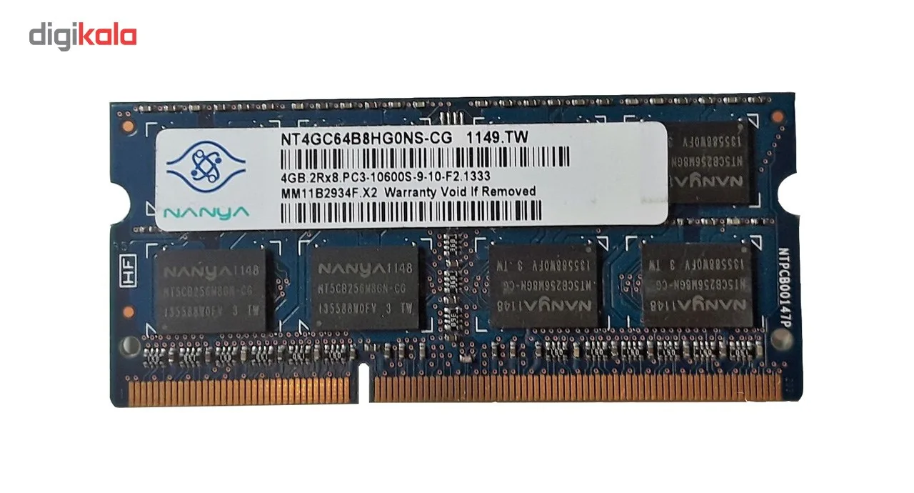 رم لپ تاپ نانیا مدل 1333 DDR3 PC3 10600s MHz ظرفیت 4گیگابایت