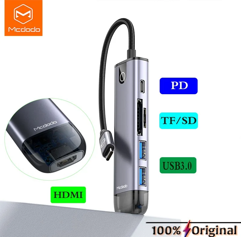 هاب 6 پورت USB-C مک دودو مدل HU_774