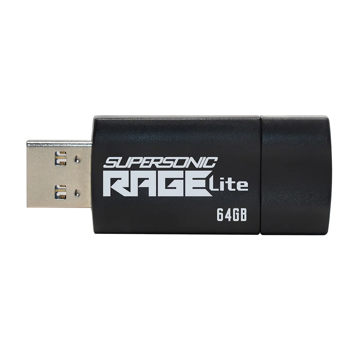 فلش مموری 64 گیگابایت پتریوت مدل Patriot RAGE LITE با رابط USB 3.2 سرعت انتقال تا 120 مگابایت بر ثانیه، مقاوم در برابر آب، ضربه، شوک و گرد و غبار، طراحی کشویی محافظ پورت، سازگار با ویندوز 7 تا 10، لینوکس و مک او اس