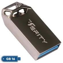 فلش مموری وریتی مدل V-819 ظرفیت 16 گیگابایت بند انگشتی با بدنه فلزی، رابط USB 2.0 و سرعت انتقال 30 مگابایت بر ثانیه، سازگار با کامپیوتر، لپ‌تاپ، موبایل، تبلت و تلویزیون