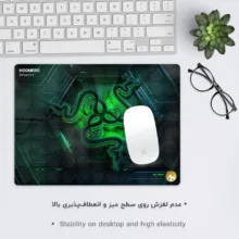 ماوس پد هومرو مدل A2648 طرح Razer gaming Consumer electronics company