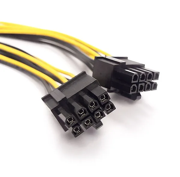 کابل تبدیل برق کارت گرافیک 6 پین به 2 عدد 8 پین مدل pci
