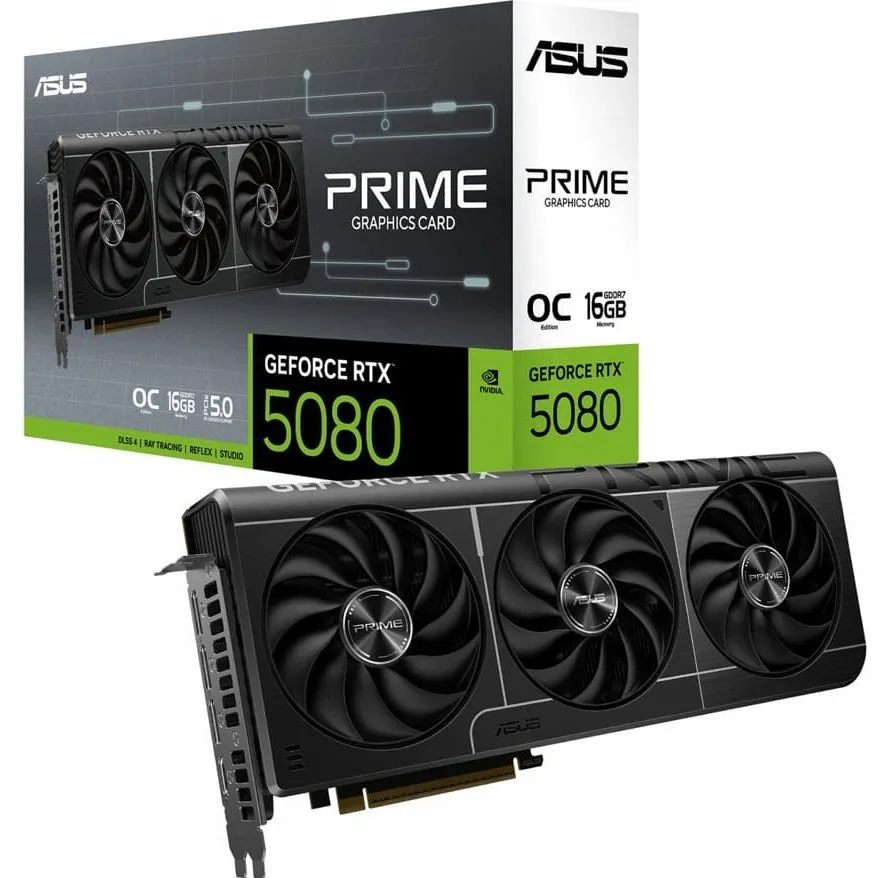 کارت گرافیک ایسوس مدل PRIME GeForce RTX 5080 16GB GDDR7 OC Edition