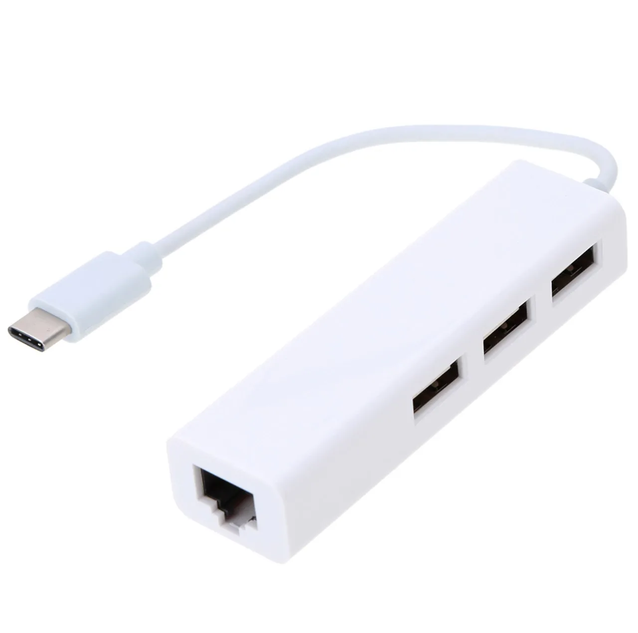 هاب USB-C به USB2.0/Ethernetسه پورت مدل YS-LAN26