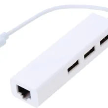 هاب USB-C به USB2.0/Ethernetسه پورت مدل YS-LAN26