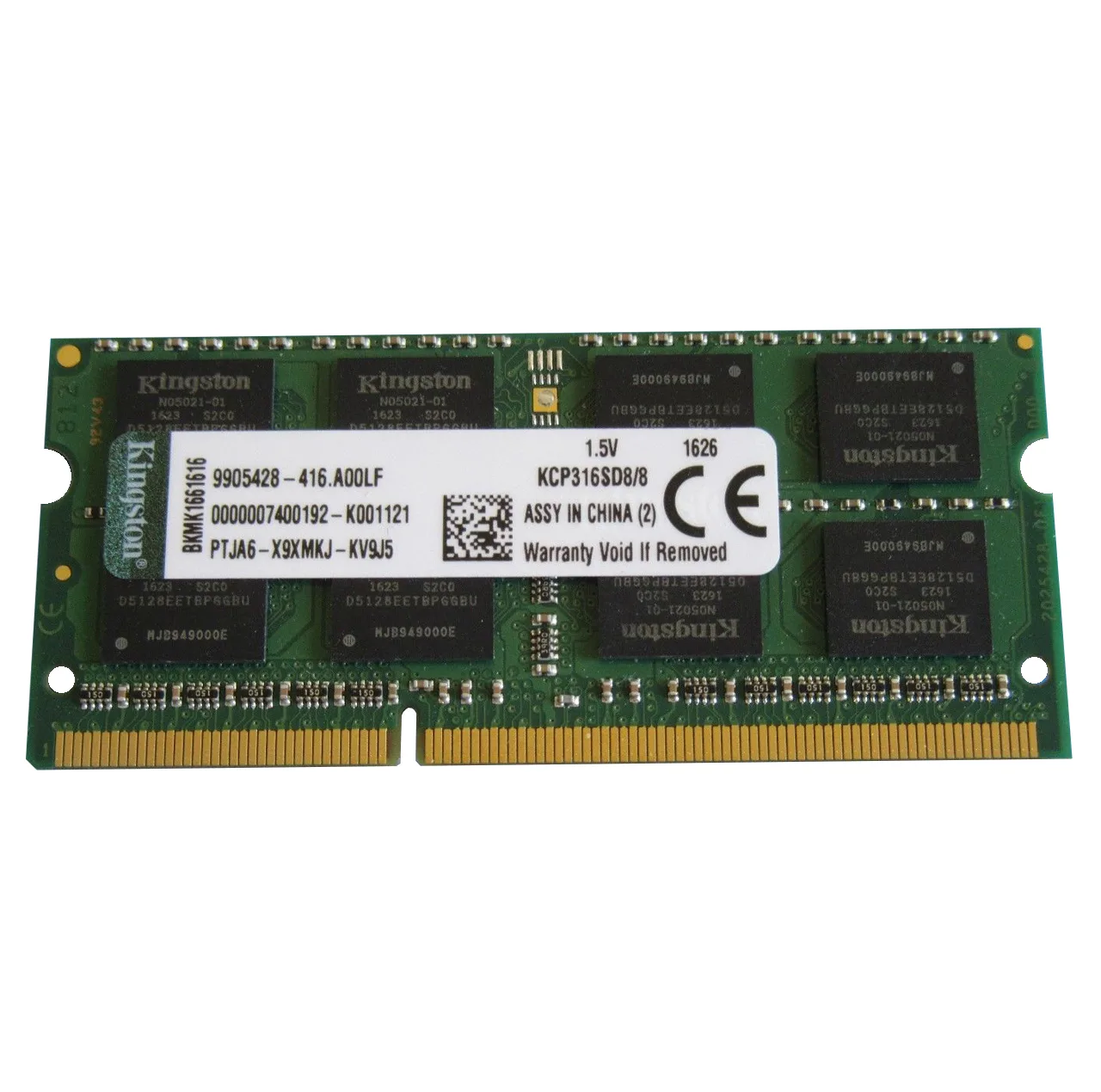 رم لپ تاپ کینگستون مدل DDR3 PC3 12800S ظرفیت 8 گیگابایت