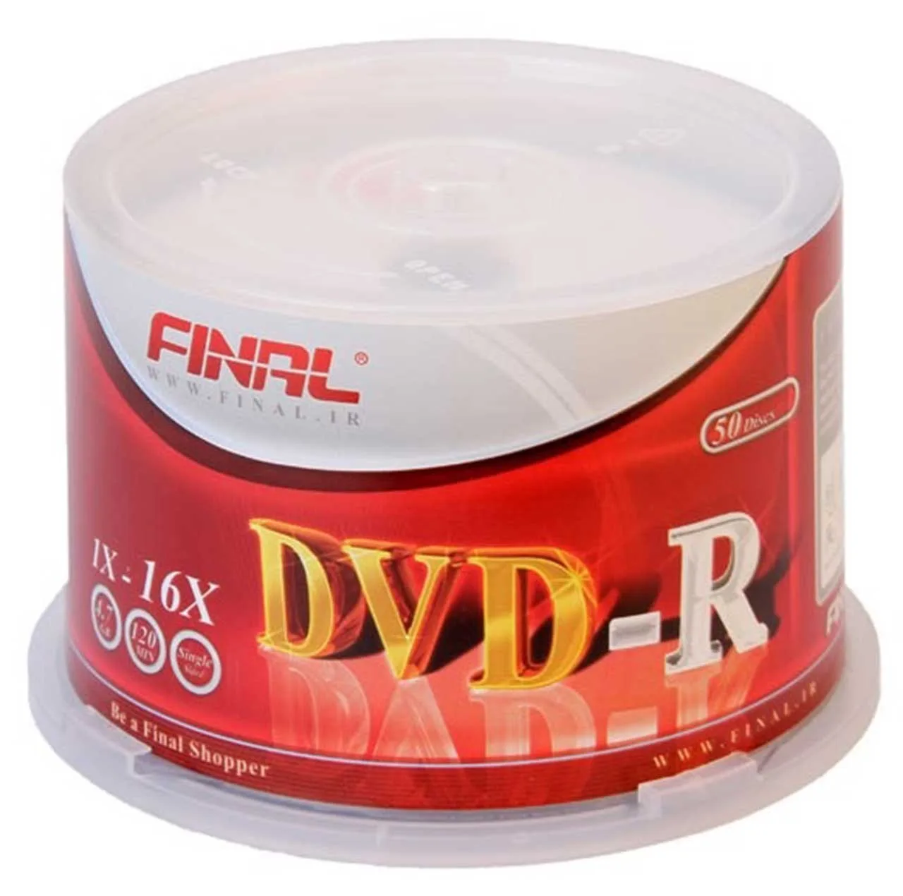 دی وی دی خام فینال مدل DVD-R بسته 50 عددی