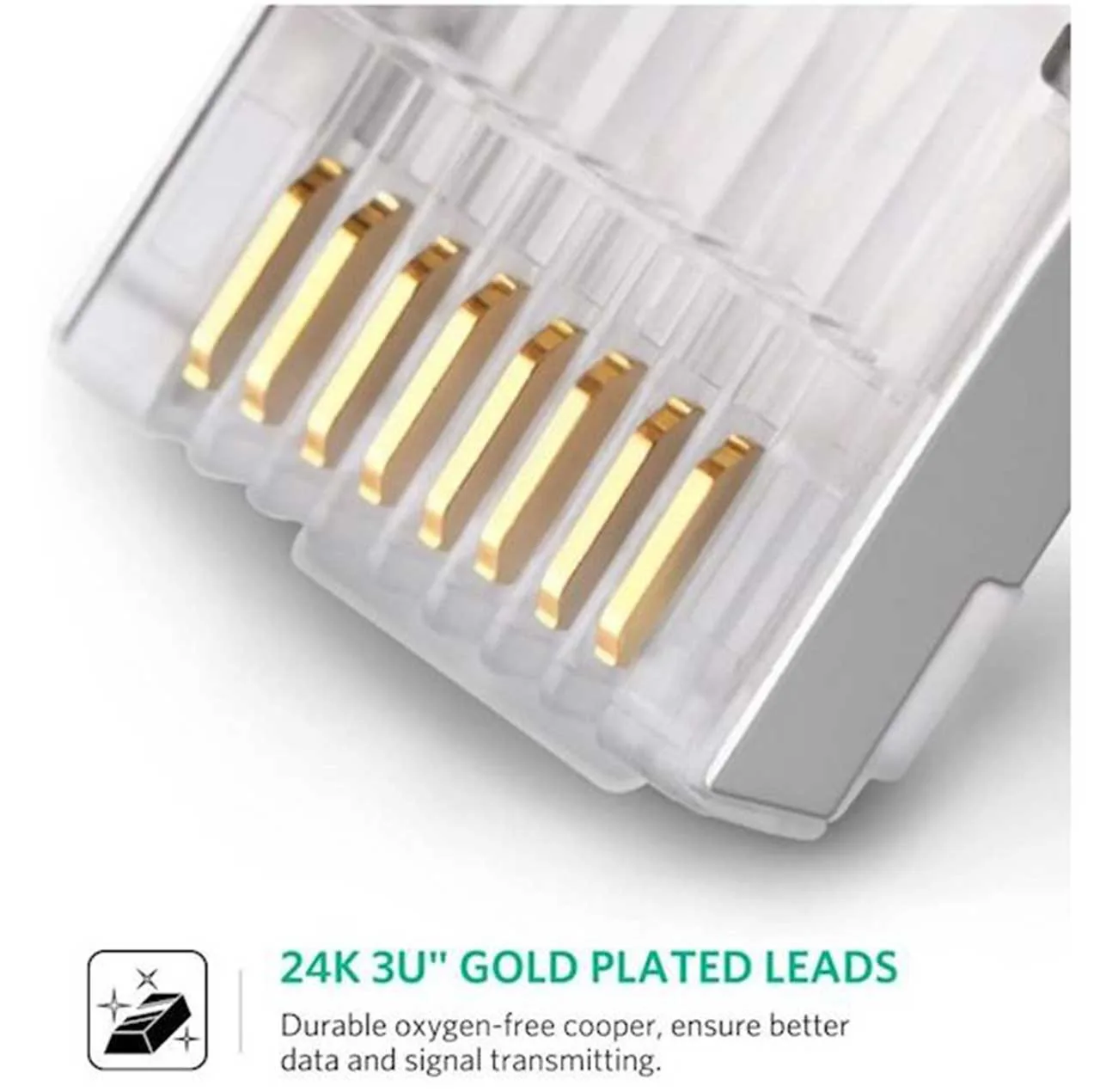 سوکت شبکه  Cat6 یوگرین مدل NW111-50248 بسته 100 عددی