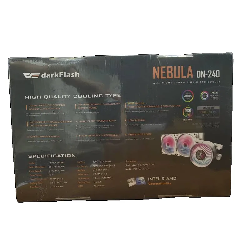 سیستم خنککننده آبی دارک فلش مدل NEBULA DN-240 WH