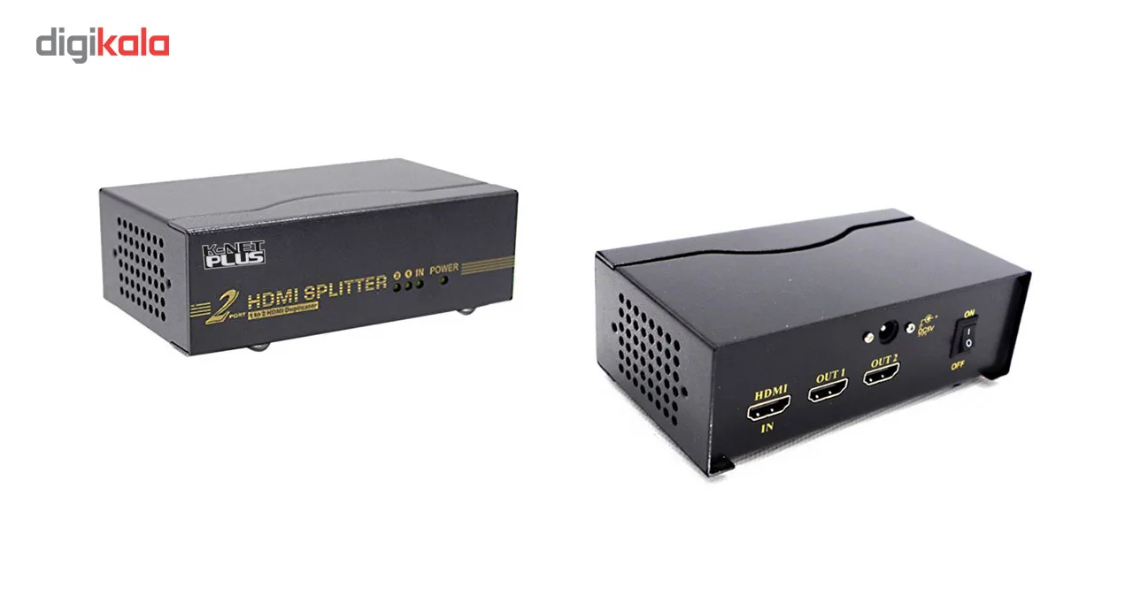 اسپلیتر HDMI دو پورت کی نت پلاس مدل KPS642