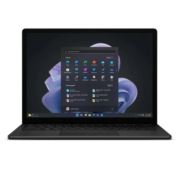 لپ‌تاپ مایکروسافت مدل Surface Laptop 5 با پردازنده Core i5-1235U، رم LPDDR5X 8GB، حافظه SSD با ظرفیت 512GB، نمایشگر لمسی 13.5 اینچ PixelSense، دارای نور پس‌زمینه کیبورد، سیستم‌عامل Windows 11