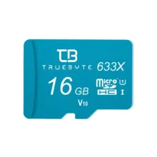 کارت حافظه microSD HC تروبایت مدل 633X-V10 کلاس 10 استاندارد UHS-I U1 ظرفیت 16 گیگابایت همراه با کارت خوان