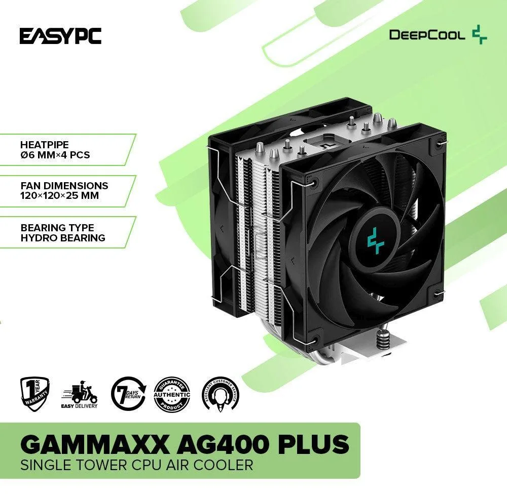 سیستم خنک کننده بادی دیپ کول مدل GAMMAXX AG400 PLUS LGA1700