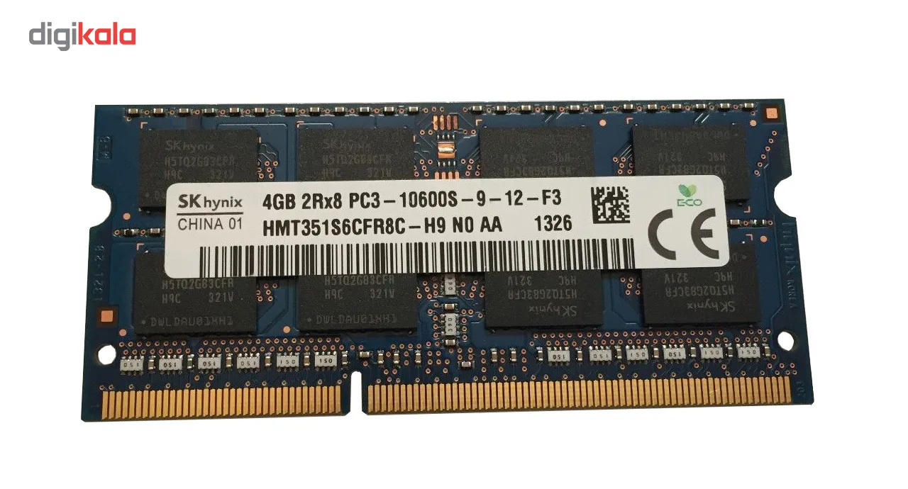 رم لپ تاپ اس کی هاینیکس مدل 1333 DDR3 PC3 10600S MHz ظرفیت 4 گیگابایت