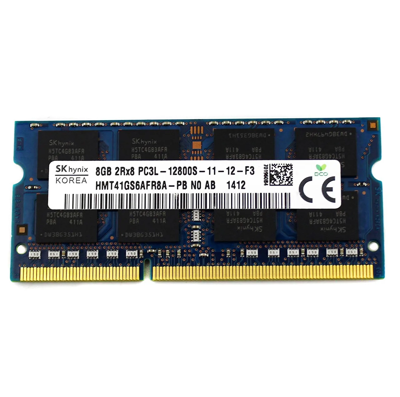 رم لپ‌تاپ 8 گیگابایت DDR3L فرکانس 1600 مگاهرتز اس کی هاینیکس مدل 12800S PC3L یک ماژول