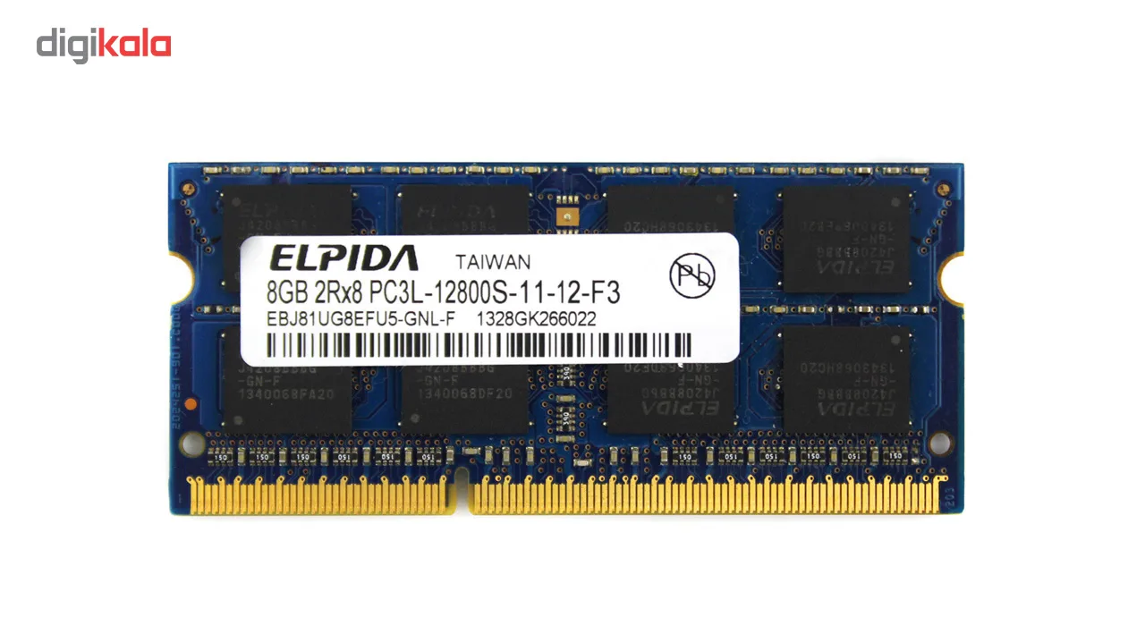 رم لپ تاپ الپیدا مدل 1600 DDR3L PC3L 12800S MHz ظرفیت 8 گیگابایت