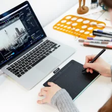 تبلت گرافیکی وکام مدل Intuos S CTL-4100WL به همراه قلم نوری