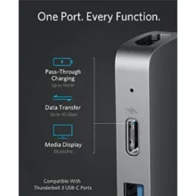 هاب 7 پورت USB-C انکر مدل A8371 7-in-2 for MacBook