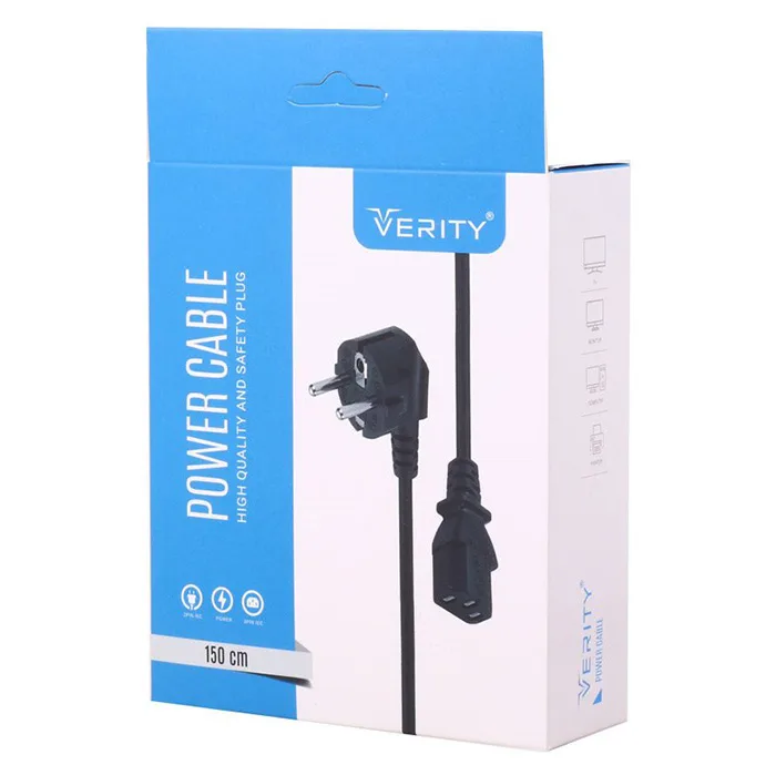 کابل برق سه پین منبع تغذیه وریتی مدل V-PC7110 طول 1.5 متر