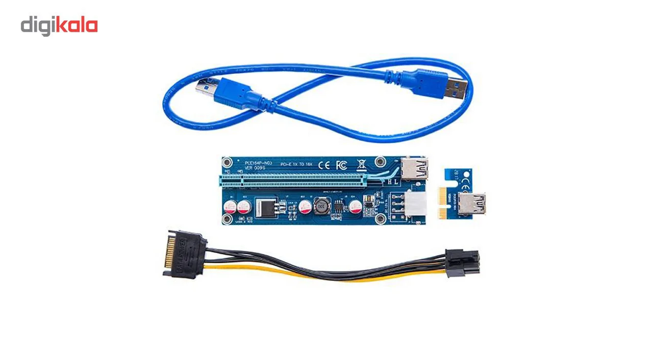 رایزر گرافیک تبدیل PCI EXPRESS X1 به X16 مدل 009s