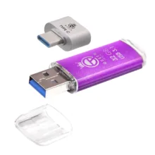 فلش مموری 32 گیگابایت کوئین تک مدل QUICK USB3.1 CPLUS با مبدل USB-C، مقاوم در برابر آب، ضربه، شوک، گرد و غبار، خش و اثر انگشت