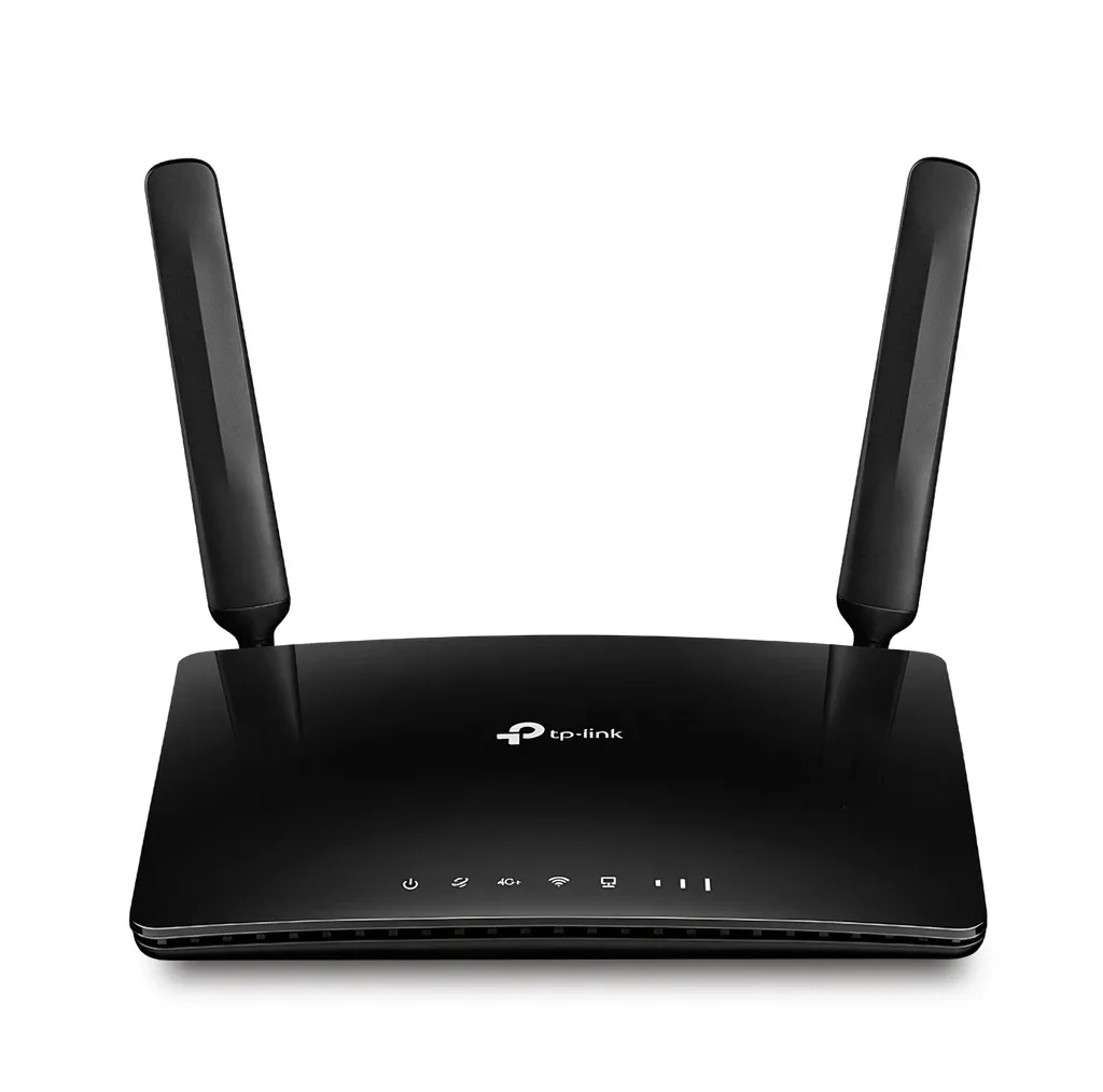 مودم 4.5G تی پی-لینک مدل Archer MR600 V2 با پشتیبانی از شبکه 4G+، سرعت انتقال تا 300 مگابیت، آنتن جداشونده، فرکانس 2.4 و 5 گیگاهرتز، اتصال همزمان 64 دستگاه و 4 پورت گیگابیتی LAN