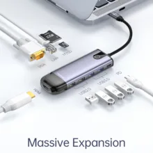 هاب 10 پورت USB-C مک دودو مدل HU-742