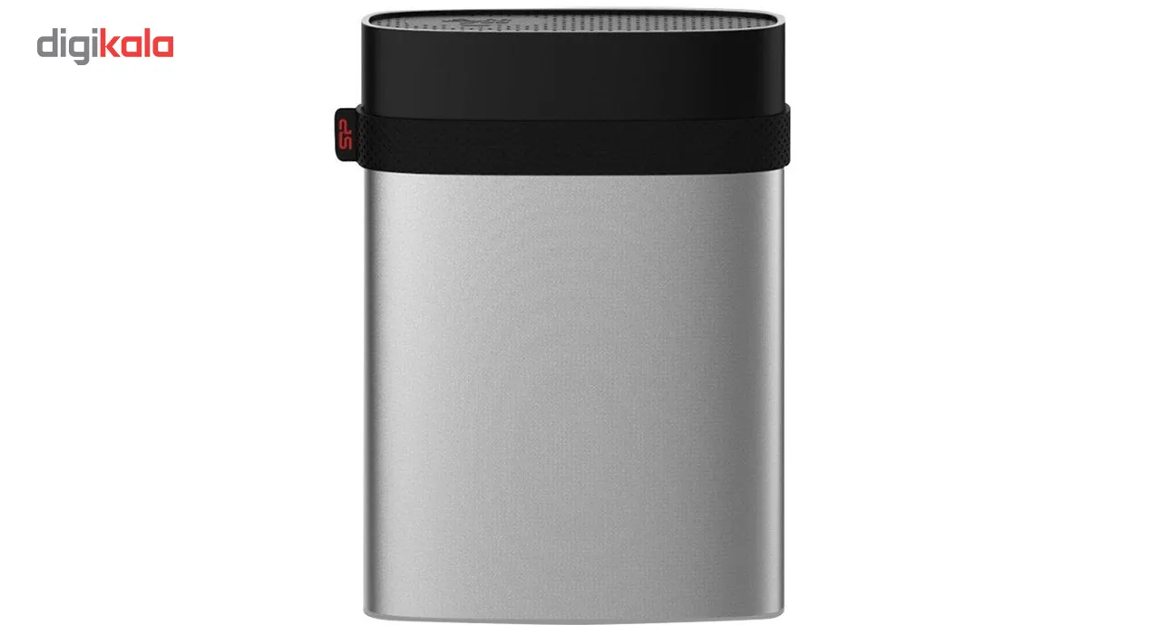هارد اکسترنال سیلیکون پاور مدل Armor A85 ظرفیت دو ترابایت دارای رابط USB Type-A 3.2