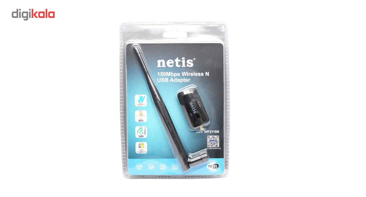 کارت شبکه بی سیم USB نتیس مدل WF2119S