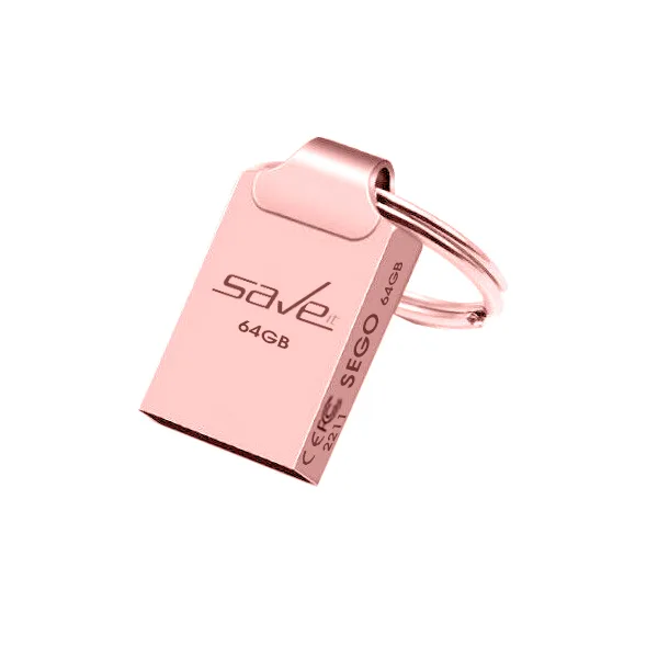 فلش مموری سیویت مدل SEGO ظرفیت 64 گیگابایت با رابط USB 2.0، بدنه فلزی، طراحی بند انگشتی با حلقه آویز، سازگار با گوشی، تبلت، لپ‌تاپ و تلویزیون، سرعت انتقال 30 مگابایت بر ثانیه