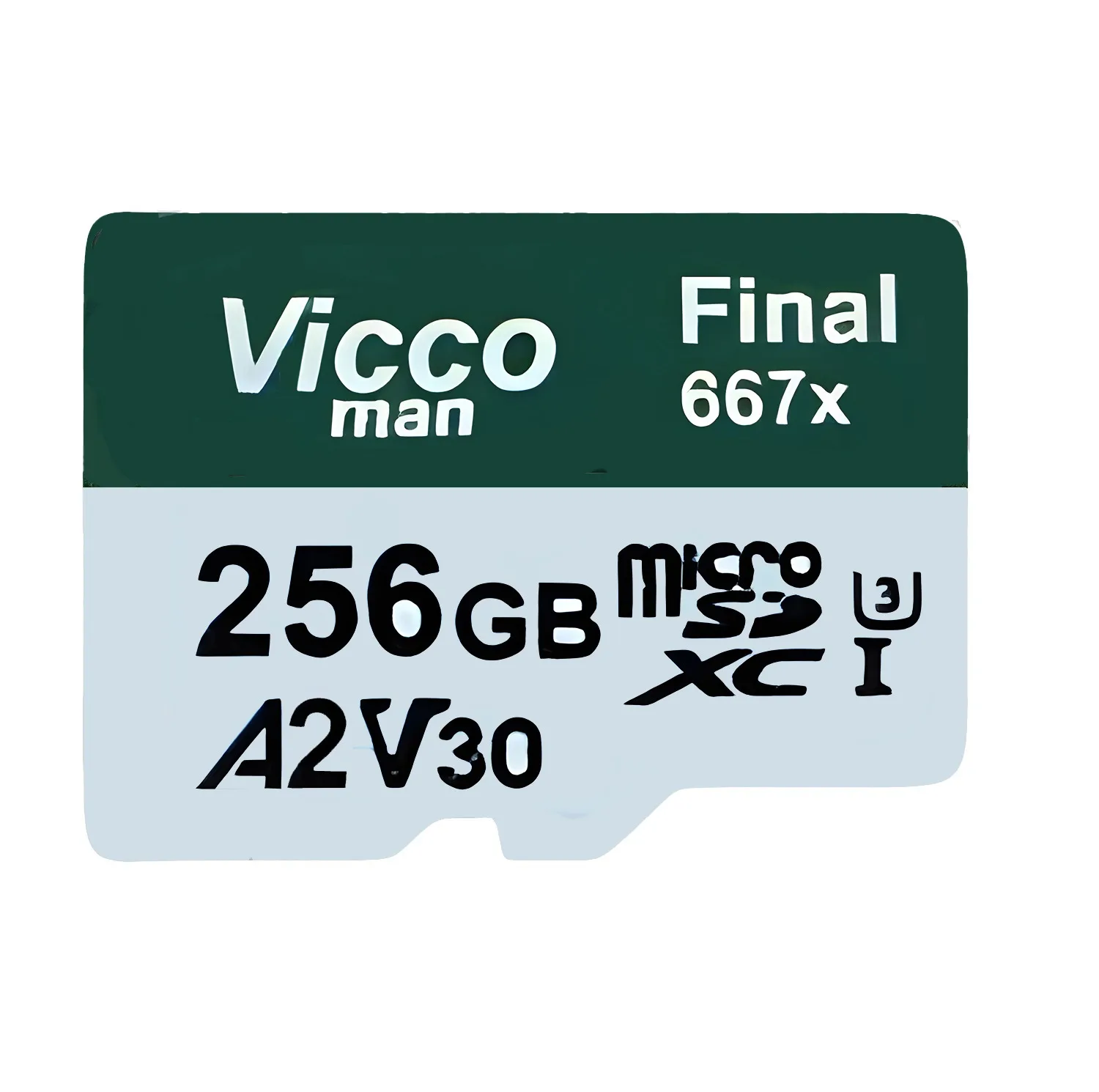کارت حافظه microSDXC ویکومن مدل Final667x کلاس A2 استاندارد UHS-II U3 سرعت 150MBs ظرفیت 256 گیگابایت