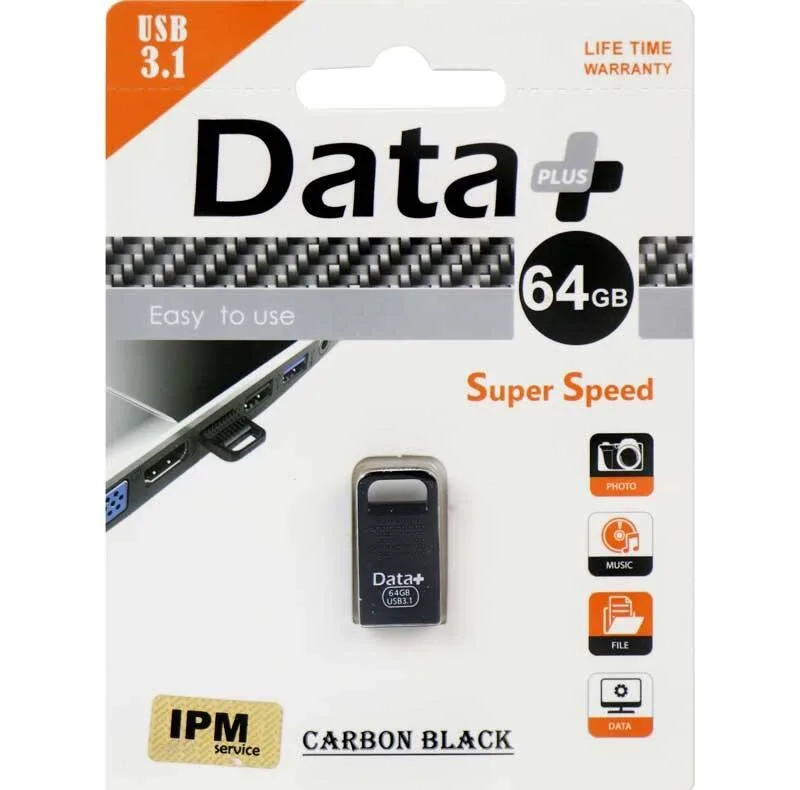 فلش مموری دیتا پلاس مدل CARBON USB3.1 ظرفیت 64 گیگابایت
