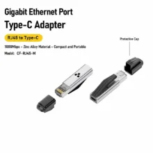 مبدل USB-C به LAN مدل RJ45A