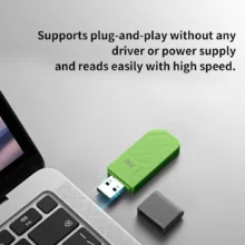 فلش مموری ایسر مدل UP300 ظرفیت 32 گیگابایت، رابط USB 3.2 Gen1، سرعت خواندن 120 مگابایت بر ثانیه، بدنه سبک و مقاوم، سازگار با ویندوز، مک و لینوکس، مناسب انتقال سریع و ذخیره‌سازی داده‌های حجیم