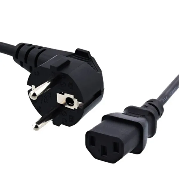 کابل برق 3 پین منبع تغذیه کامپیوتر بافو مدل C13 طول 1.5 متر