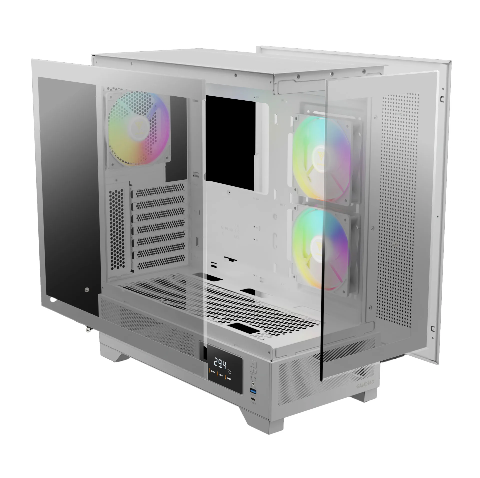 کیس کامپیوتر گیم دیاس مدل ATLAS M1 WH