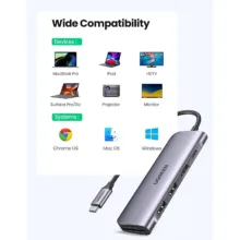 هاب 2 پورت USB-C به USB 3.0 یوگرین مدل70411-CM195