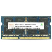 رم لپ‌تاپ 4 گیگابایت DDR3 تک کاناله 1333 مگاهرتز CL9 هاینیکس مدل PC3-10600s SO-DIMM
