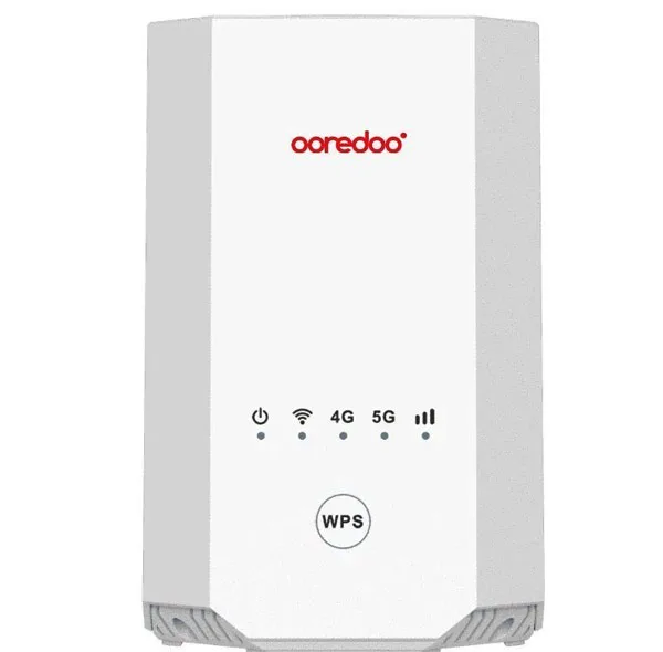 مودم روتر 4G/5G زد ال تی مدل OOREDO VOIP X28 با وایفای 6 AX1800، پشتیبانی همزمان 64 کاربر، پورتهای گیگابیتی، تجمیع فرکانس خودکار و درگاه RJ11 برای تماس اینترنتی و ویپ