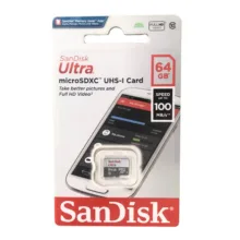 کارت حافظه microSDXC سن دیسک مدل Ultra کلاس 10 استاندارد UHS-I U1 سرعت 100MBps ظرفیت 64 گیگابایت