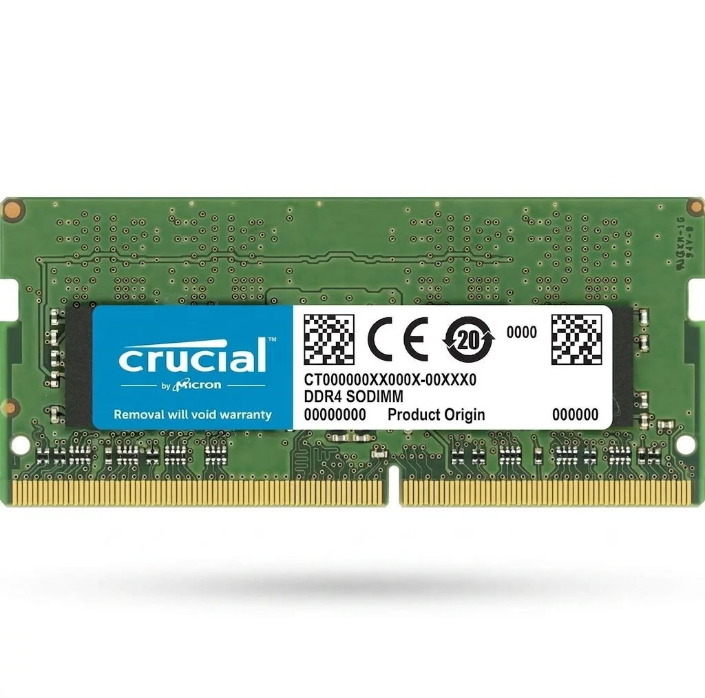 رم لپ‌تاپ DDR4 تک کاناله 8 گیگابایت 3200 مگاهرتز کروشیال مدل CT8 با تایمینگ CL22 و ولتاژ 1.2 ولت