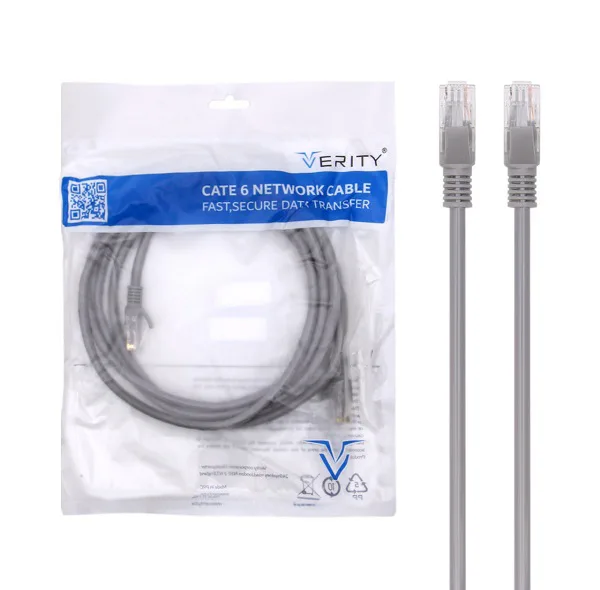 کابل شبکه Cat6 وریتی مدل Gry