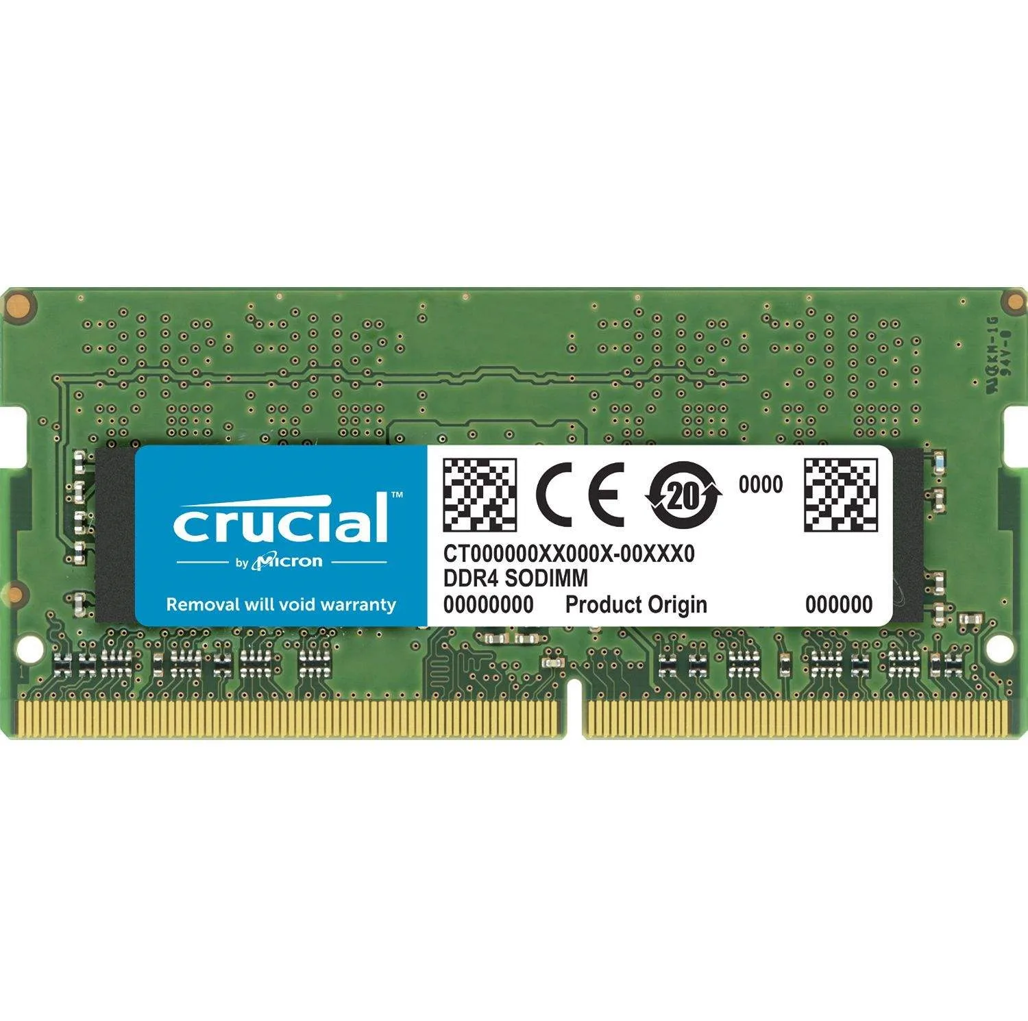 رم لپ‌تاپ DDR4 تک کاناله 8 گیگابایت 3200 مگاهرتز کروشیال مدل CT8 با تایمینگ CL22 و ولتاژ 1.2 ولت