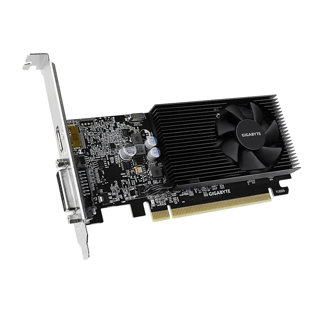 کارت گرافیک گیگابایت مدل GT 1030 Low Profile D4 2G GV-N1030D4-2GL
